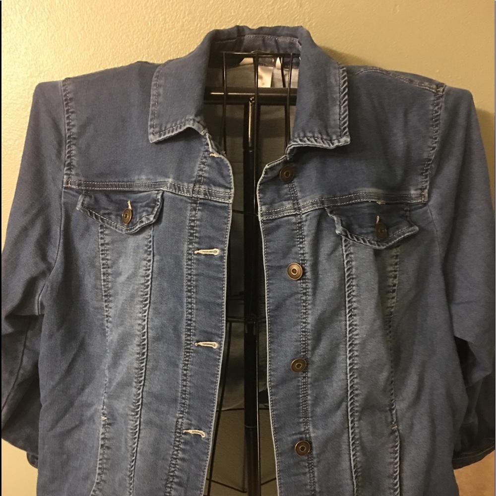 CJ Banks Denim Jacket size 2x soft denim